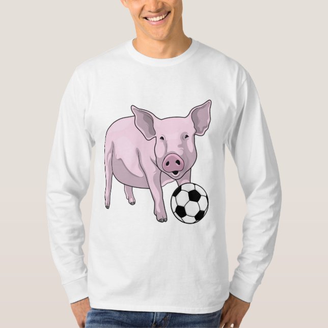 T-shirt Pig Soccer joueur Soccer (Devant)