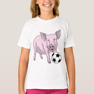 T-shirt Pig Soccer joueur Soccer