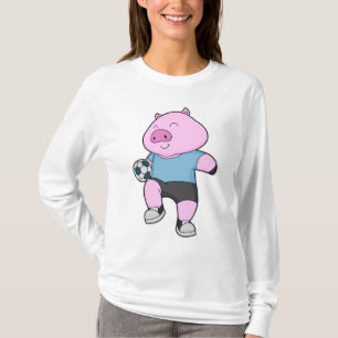 T-shirt Pig Soccer joueur Soccer