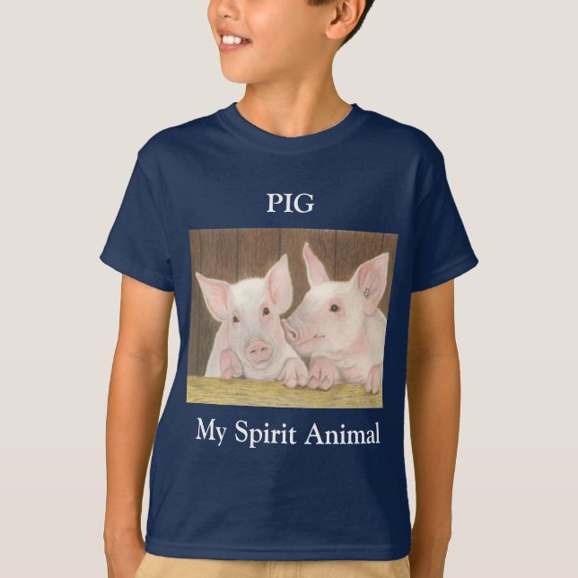 T-shirt Pig Spirit Animal (Devant)