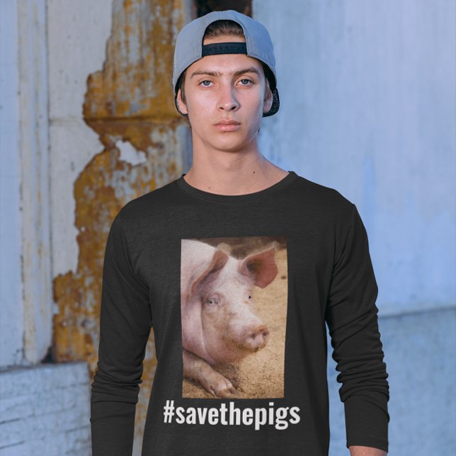 T-SHIRT PIG VIGILS, VEGAN SAUVER LES PIGS TEE - SHIRTS (Créateur téléchargé)