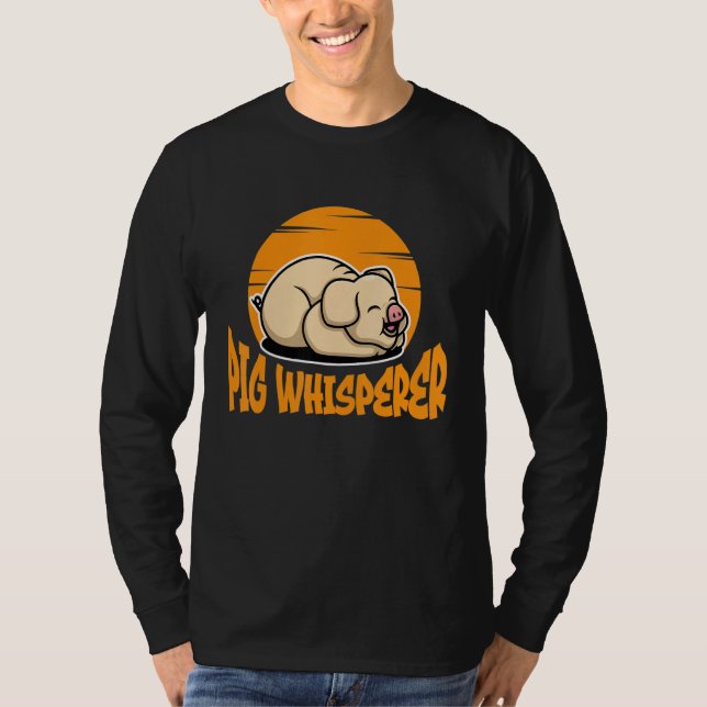 T-shirt Pig Whisperer, Hog Lover, Cute Farmer, Funny Anima (Devant)