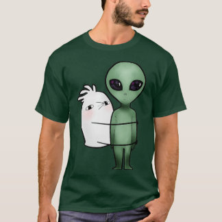 T-shirt Pigeon aime les aliens