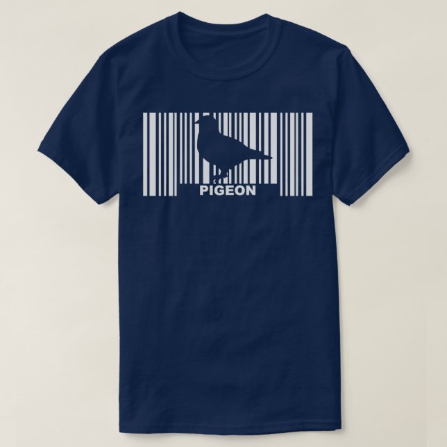 T-shirt Pigeon Barcode 2 (Design devant)