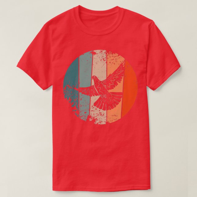 T-shirt Pigeon Bird Vintage 2 (Design devant)