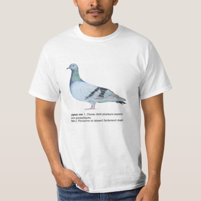 T-shirt Pigeon by NuancesdePigeon (Devant)