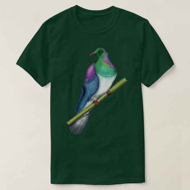 T-shirt Pigeon de bois Kereru (Design devant)