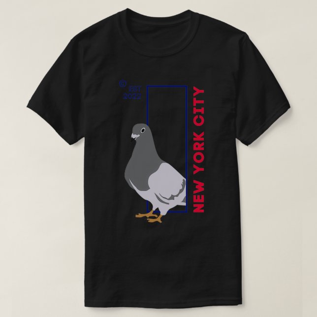 T-shirt Pigeon de New York (Design devant)