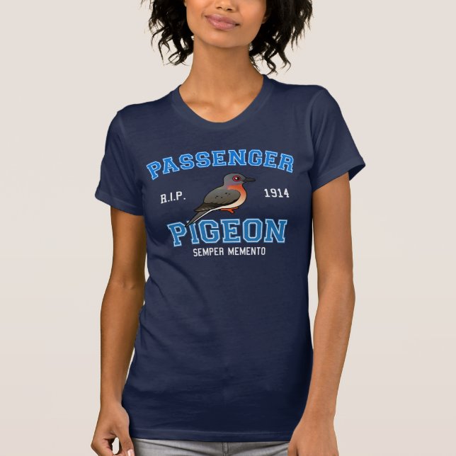 T-shirt Pigeon de passager d'équipe (Devant)