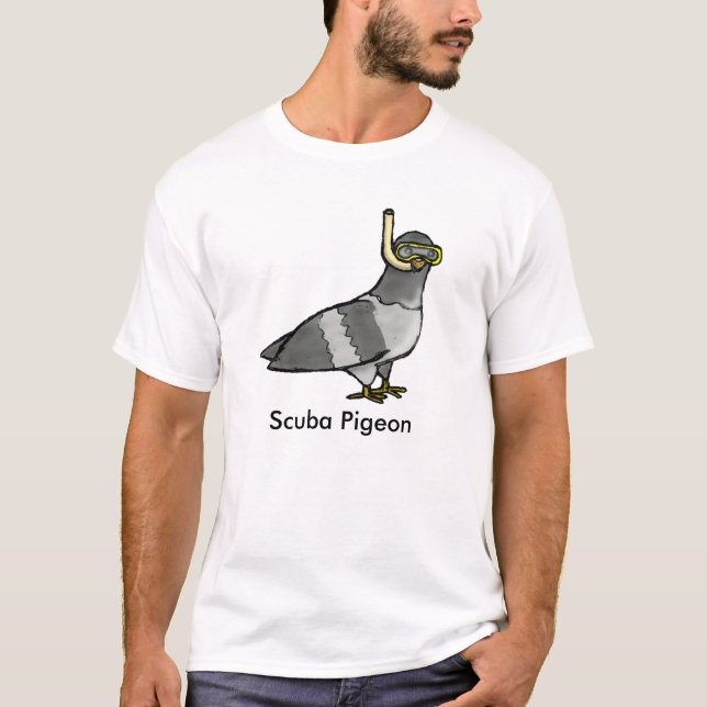 T-shirt Pigeon de scaphandre (Devant)