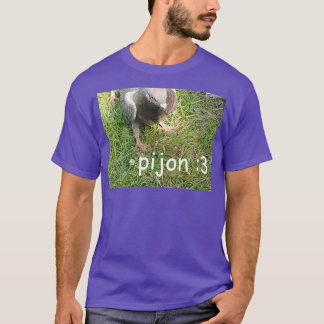 T-shirt pigeon drôle photo avec texte pijon