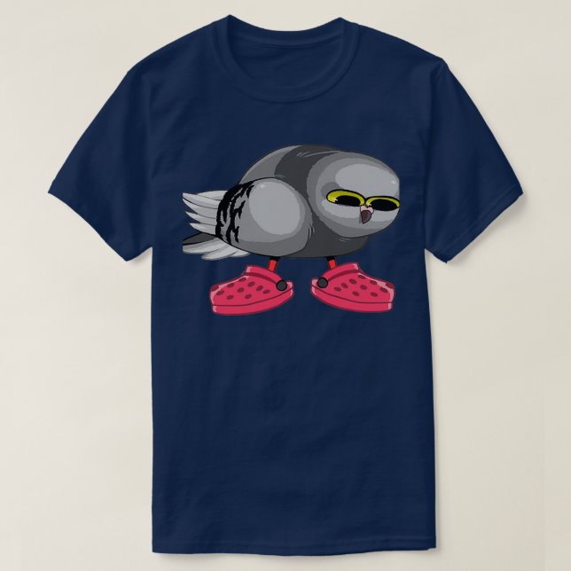 T-shirt Pigeon en Croc (Design devant)