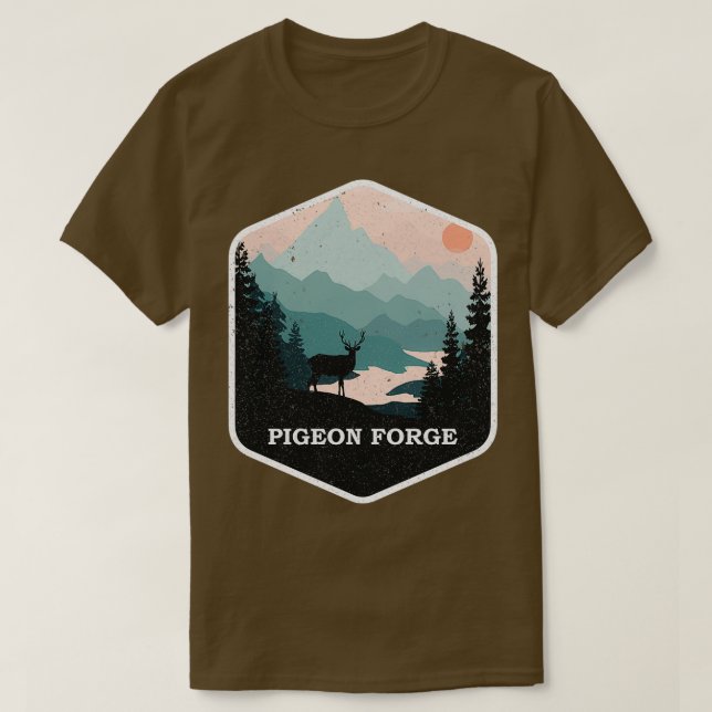 T-shirt Pigeon Forge Souvenir Great Smoky Mountains Tennes (Design devant)