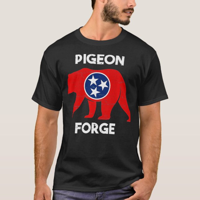 T-shirt Pigeon Forge Tennessee Smoky Mountains (Devant)
