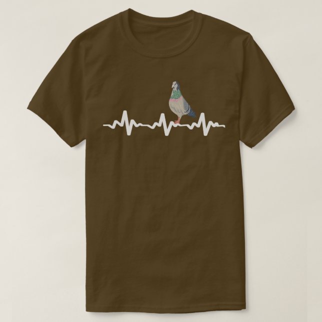 T-shirt Pigeon Heartbeat 8 (Design devant)