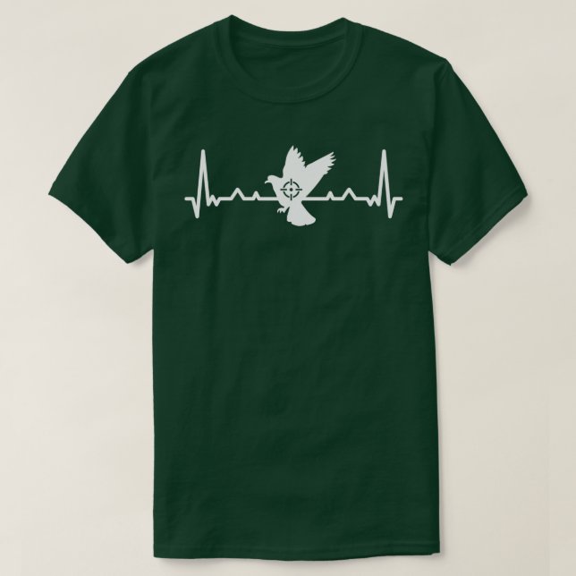 T-SHIRT PIGEON HEARTBEAT CHASSE 4 (Design devant)