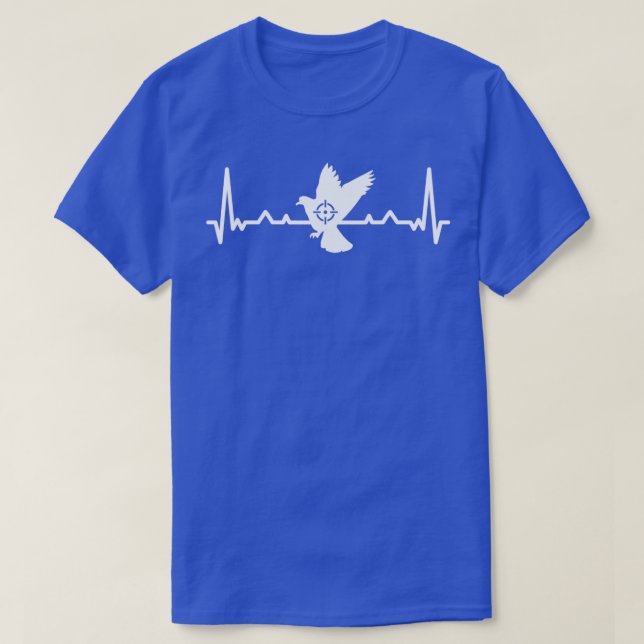 T-shirt Pigeon Heartbeat Chasse Cadeau 1 (Design devant)