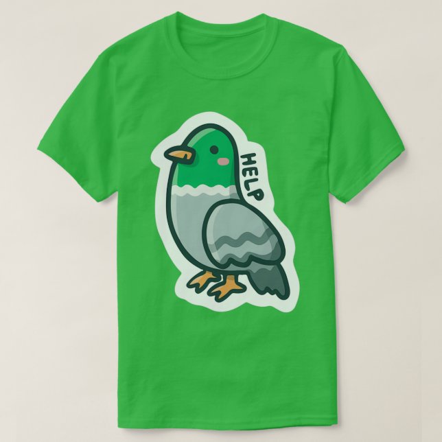T-shirt Pigeon Help (Design devant)