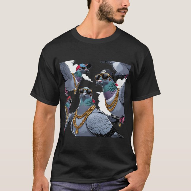 T-shirt Pigeon Hood (Devant)