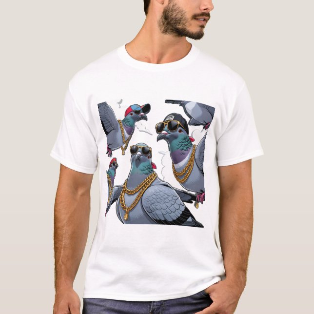 T-shirt Pigeon Hood (Devant)