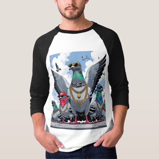 T-shirt Pigeon Hood 3 (Devant)