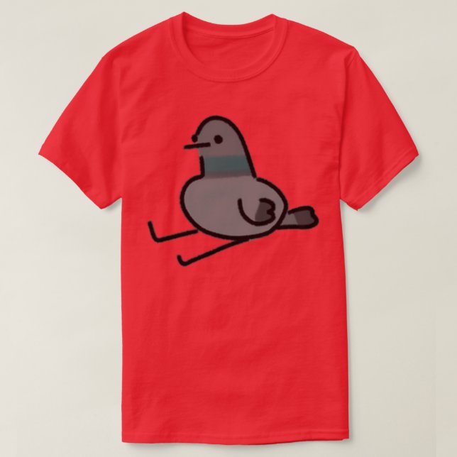 T-shirt Pigeon lune (Design devant)