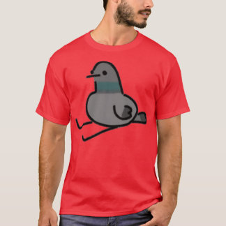 T-shirt Pigeon lune