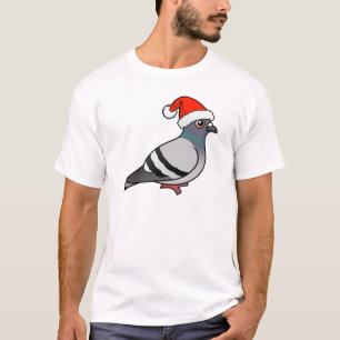 T-shirt Pigeon mignon Père Noël de bande dessinée