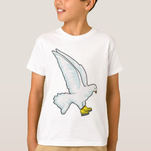 T-shirt Pigeon Patinage sur glace Patins sur glace