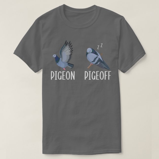 T-shirt Pigeon Pigeoff Bird Whisperer Flying Bird Stay Coo (Design devant)