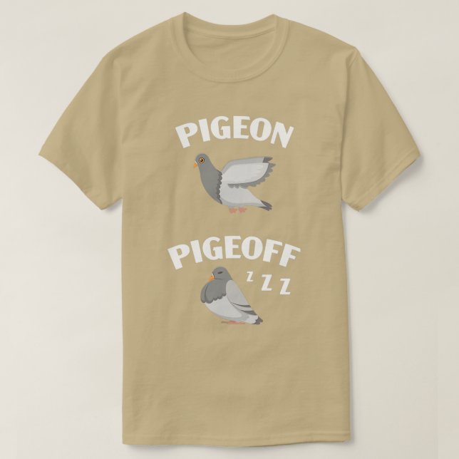 T-shirt Pigeon Pigeoff Bird Whisperer Flying Bird Stay Coo (Design devant)