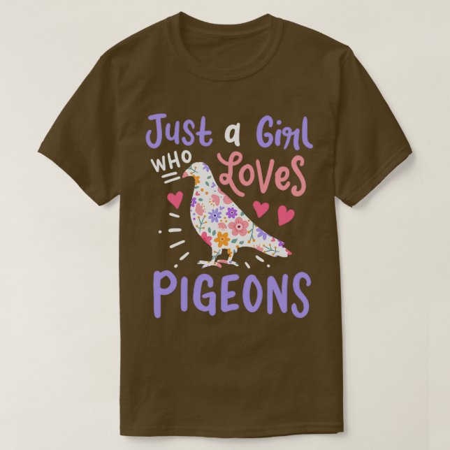 T-shirt Pigeon Pigeon Lover (Design devant)
