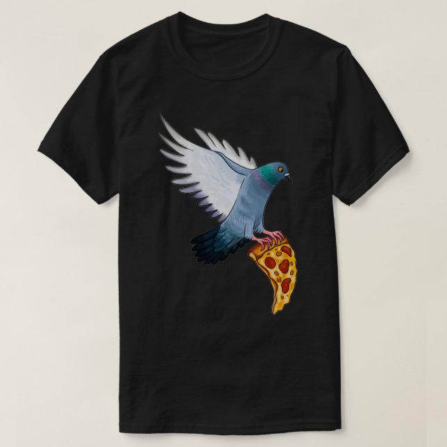 T-shirt Pigeon Pizza (Design devant)