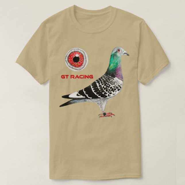 T-shirt Pigeon Racing 15 (Design devant)