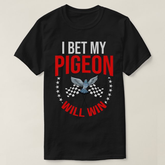 T-shirt Pigeon Racing Entraîneur Oiseau Garder l'horloge f (Design devant)
