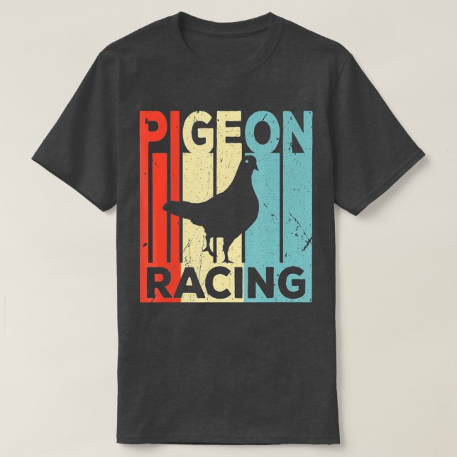 T-shirt Pigeon Racing Vintage Retro Unisex (Design devant)