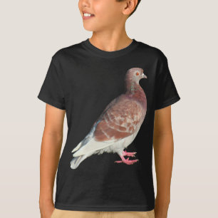 T-shirt Pigeon rouge (isolé)