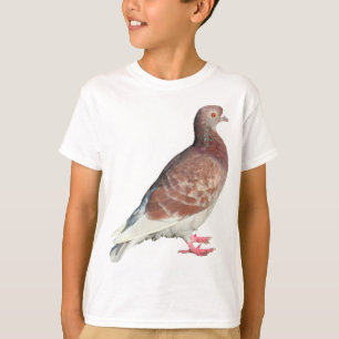 T-shirt Pigeon rouge (isolé)