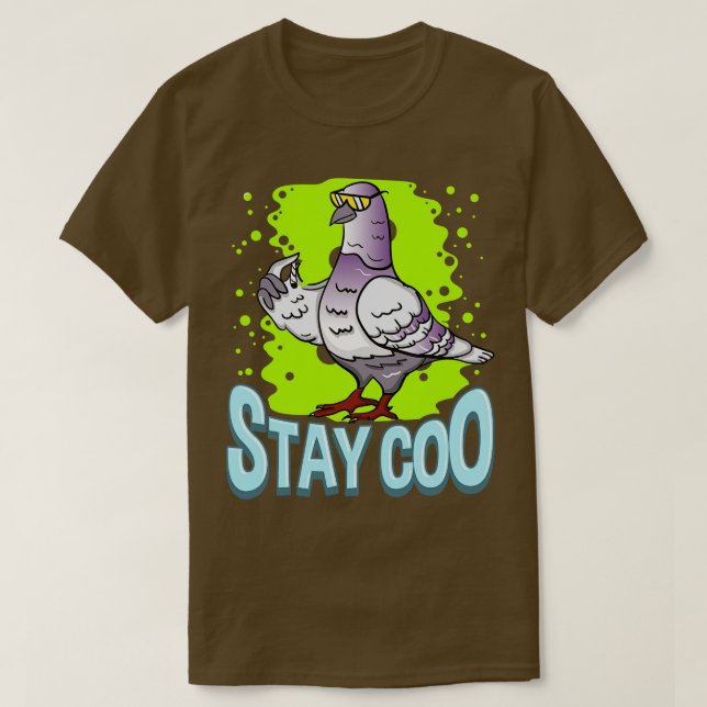 T-shirt Pigeon Stay Coo (Design devant)