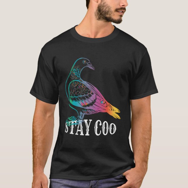 T-shirt Pigeon Stay Coo Love Pigeons Birds (Devant)