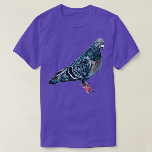 T-shirt Pigeon tourterelle tourterelle porte-colombe pigeo (Design devant)