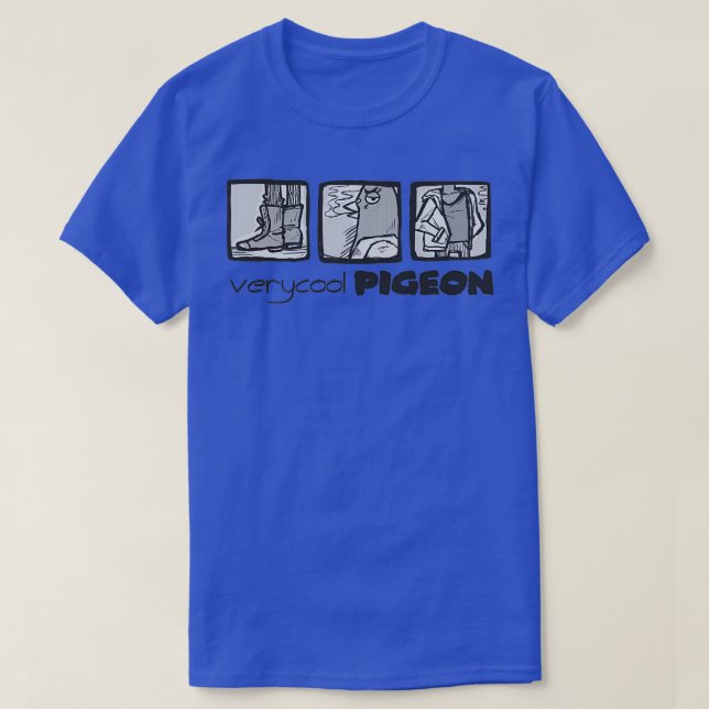 T-SHIRT PIGEON TRÈS COOL 1 (Design devant)