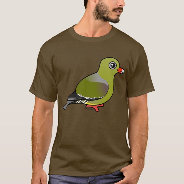 T-shirt Pigeon vert africain (Devant)