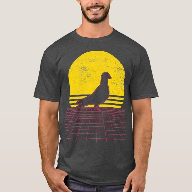 T-shirt Pigeon Vintage (Devant)