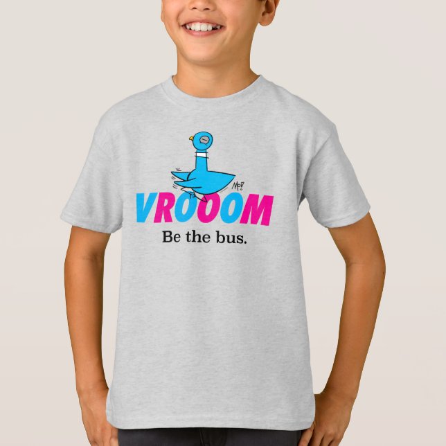 T-shirt Pigeon Vroom Kids Grey (Devant)