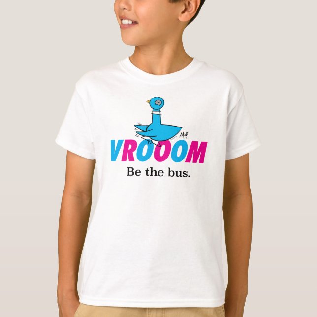 T-shirt Pigeon Vroom Kids White (Devant)