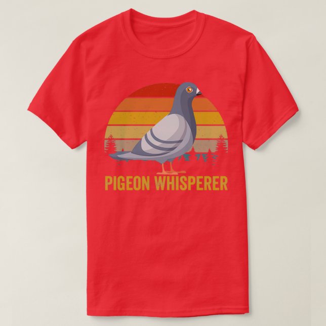 T-shirt Pigeon Whisperer Pigeon Racing (Design devant)