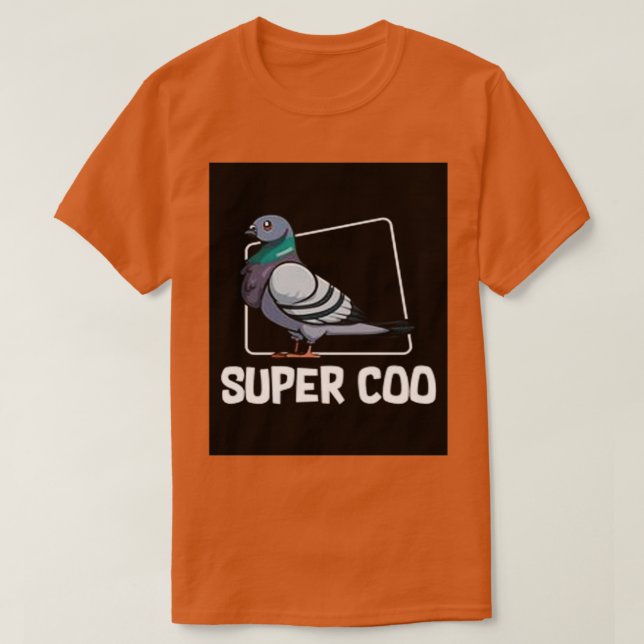T-shirt Pigeons Super Coo Pigeon (Design devant)