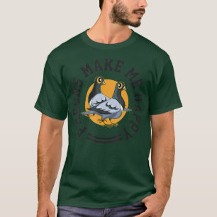 T-shirt Pigeons Vêtements Pigeon Propriétaire Drôle cadeau