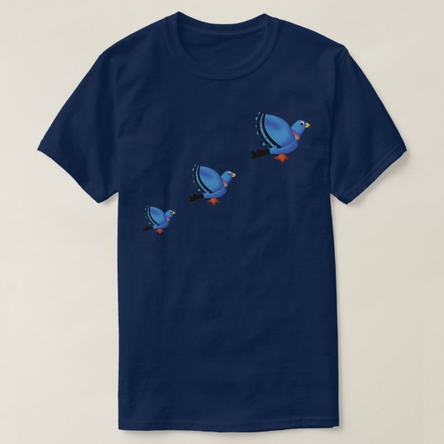 T-shirt Pigeons volants (Design devant)